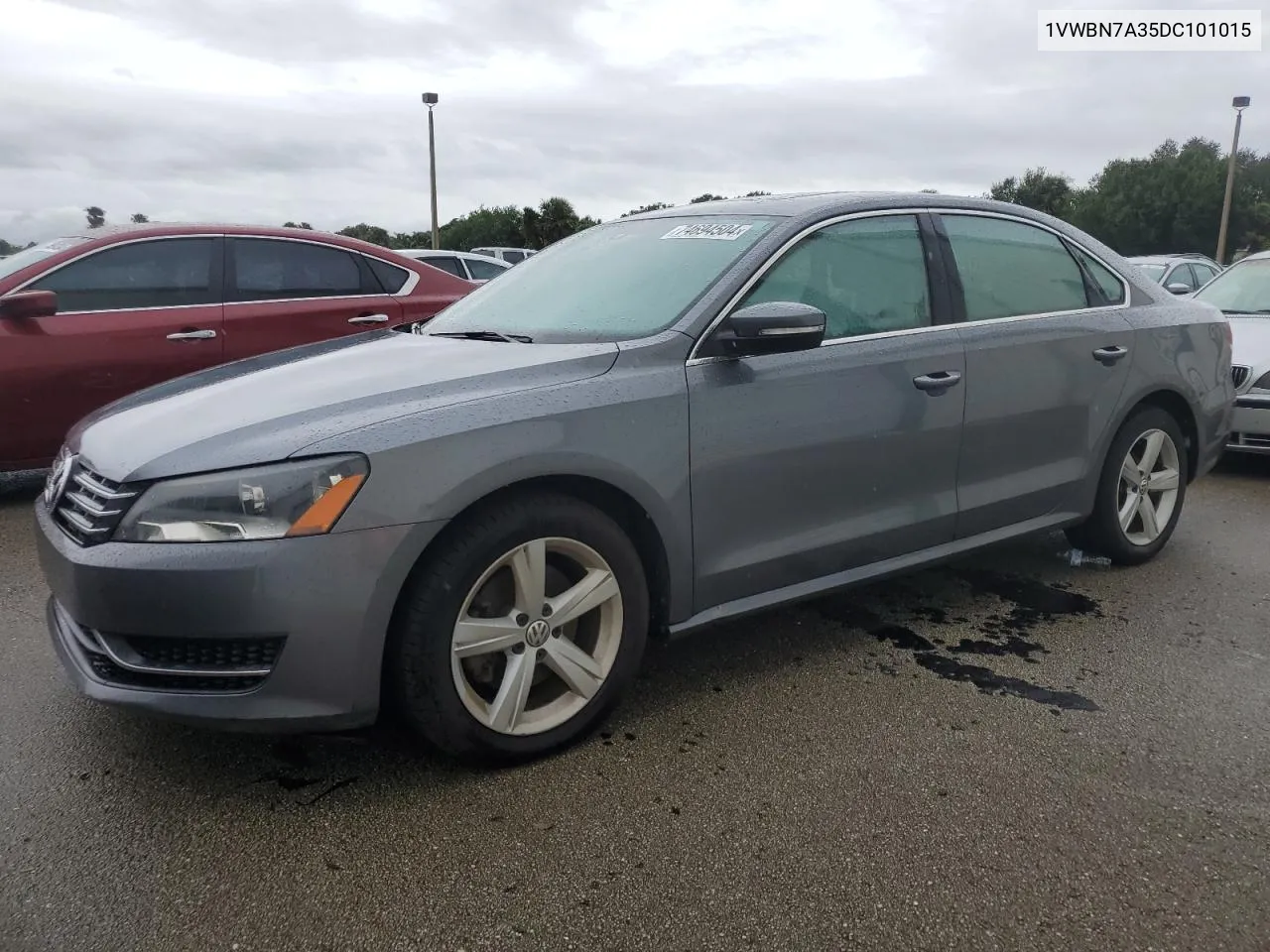 1VWBN7A35DC101015 2013 Volkswagen Passat Se