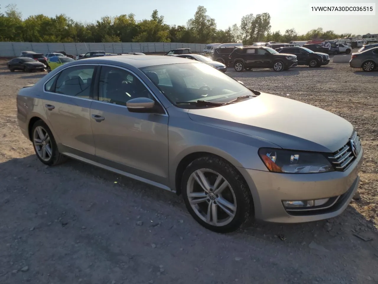 2013 Volkswagen Passat Sel VIN: 1VWCN7A30DC036515 Lot: 74919764