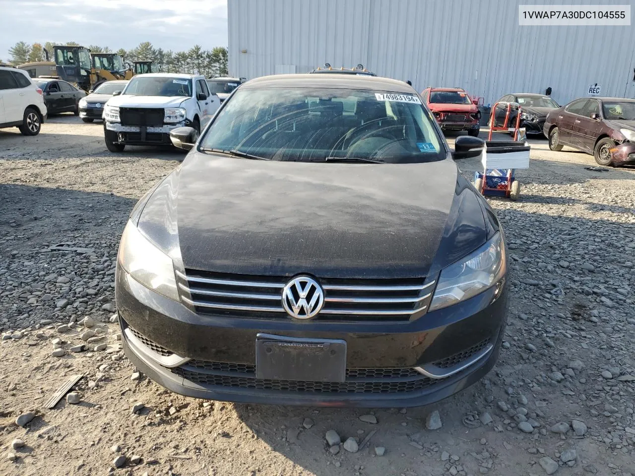 1VWAP7A30DC104555 2013 Volkswagen Passat S