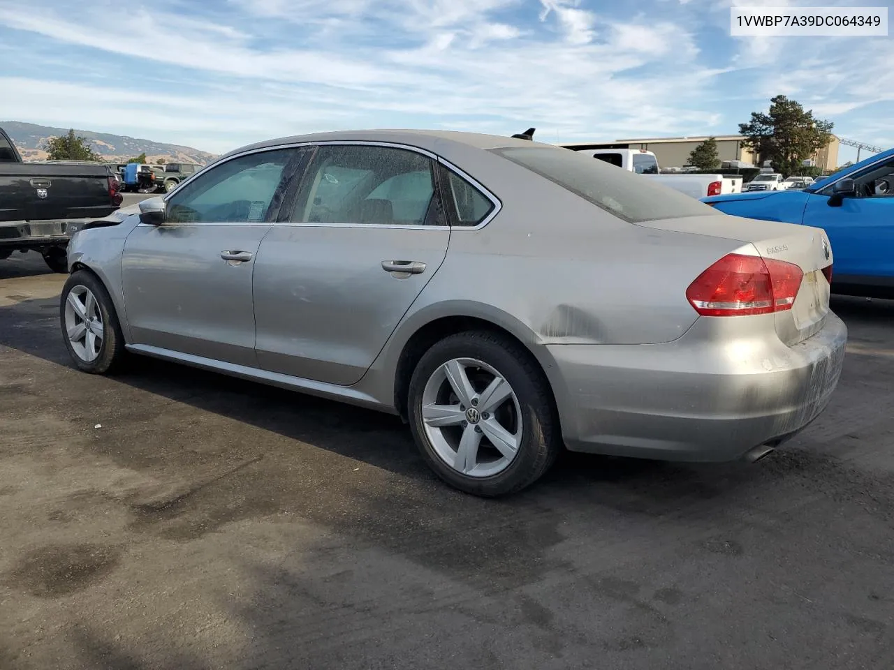 1VWBP7A39DC064349 2013 Volkswagen Passat Se