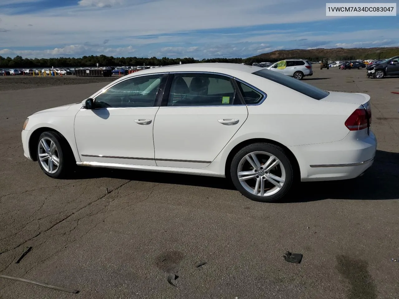 2013 Volkswagen Passat Sel VIN: 1VWCM7A34DC083047 Lot: 75218054