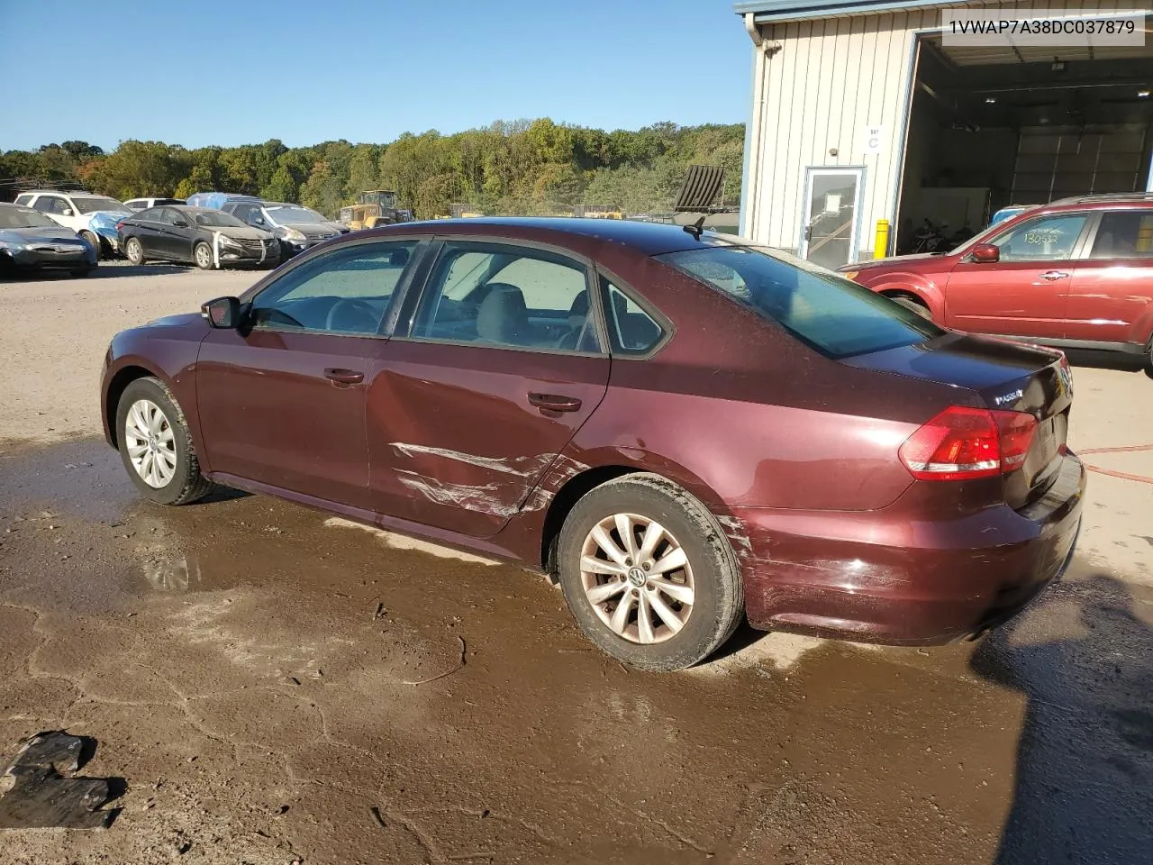 2013 Volkswagen Passat S VIN: 1VWAP7A38DC037879 Lot: 75258444