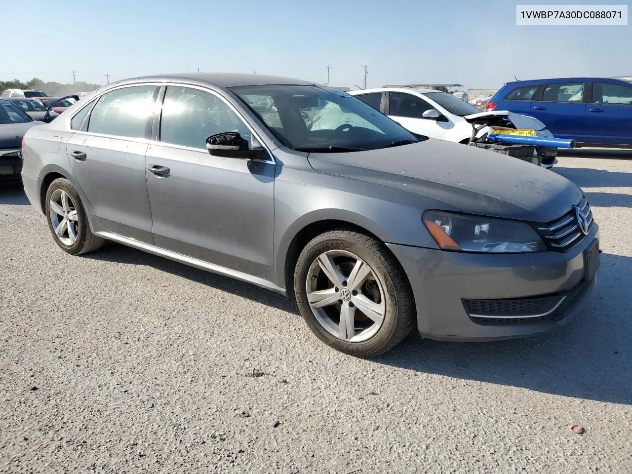 2013 Volkswagen Passat Se VIN: 1VWBP7A30DC088071 Lot: 75359224