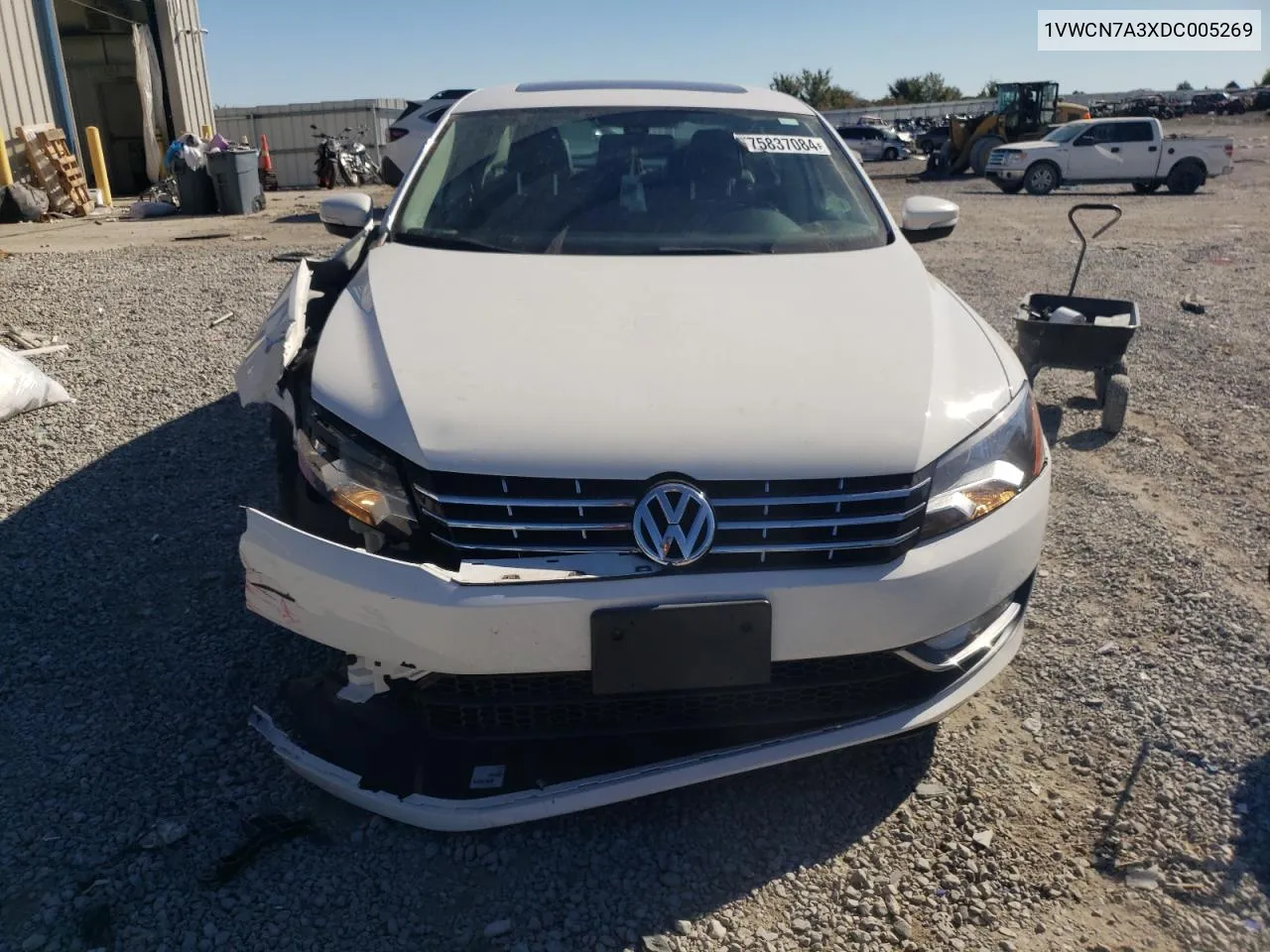 2013 Volkswagen Passat Sel VIN: 1VWCN7A3XDC005269 Lot: 75837084