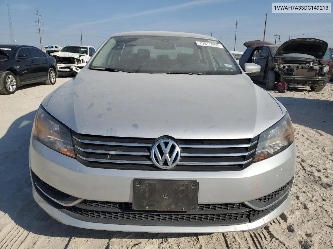 2013 Volkswagen Passat S VIN: 1VWAH7A33DC149213 Lot: 75875054