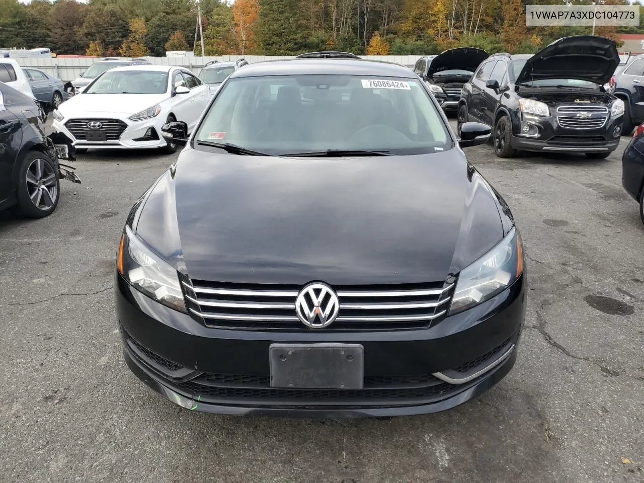 2013 Volkswagen Passat S VIN: 1VWAP7A3XDC104773 Lot: 76086424