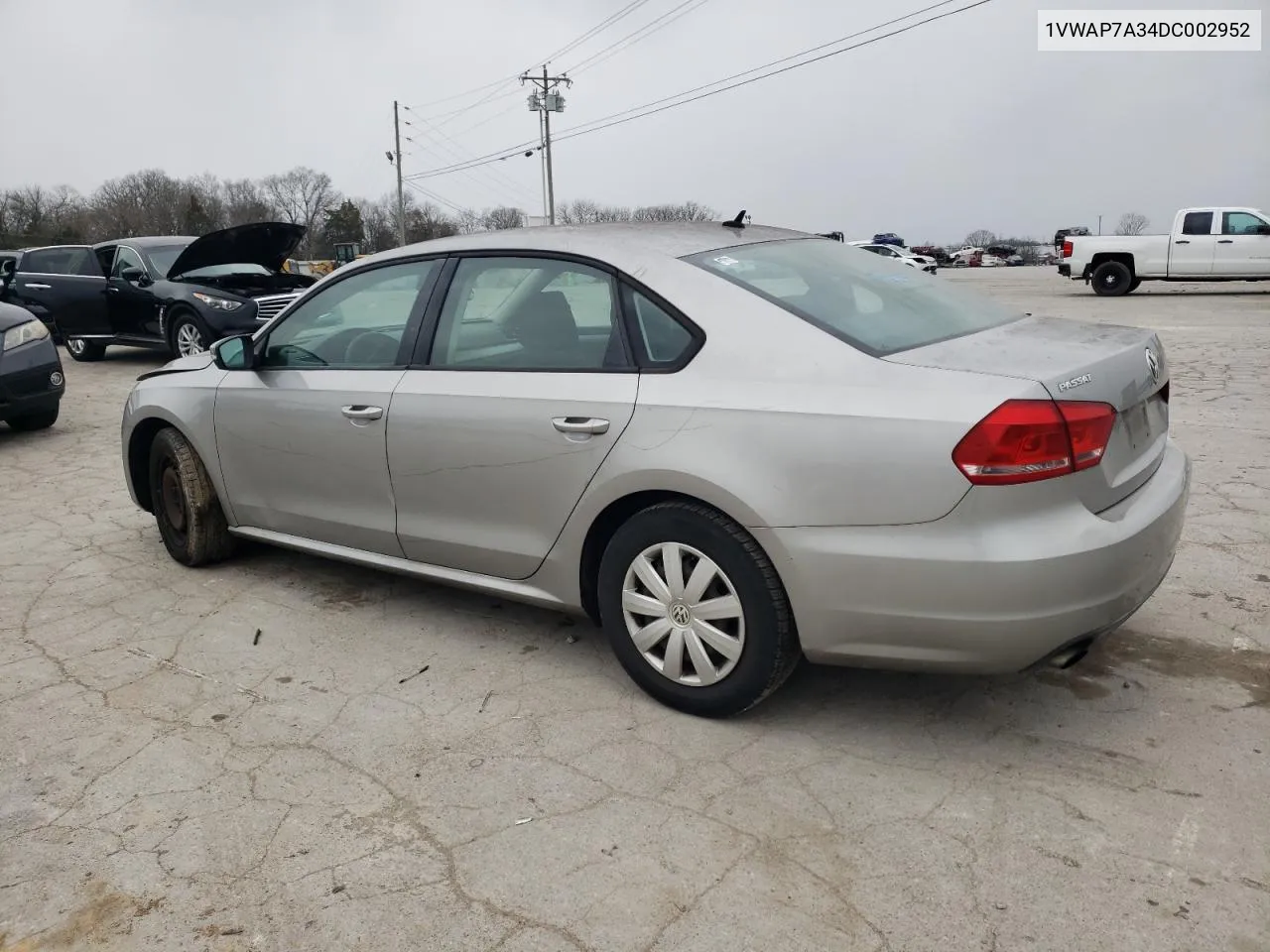 2013 Volkswagen Passat S VIN: 1VWAP7A34DC002952 Lot: 76449064