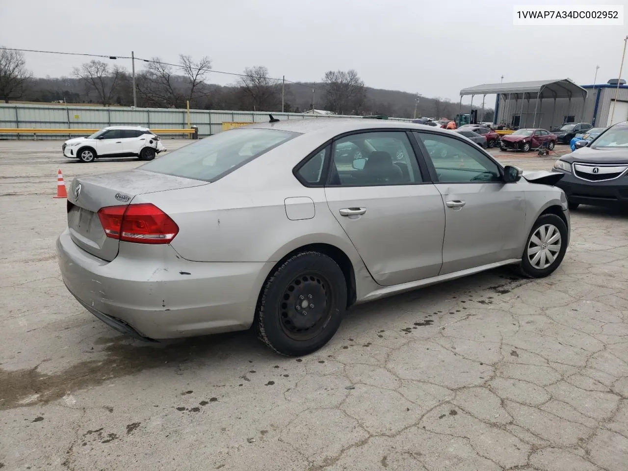 2013 Volkswagen Passat S VIN: 1VWAP7A34DC002952 Lot: 76449064