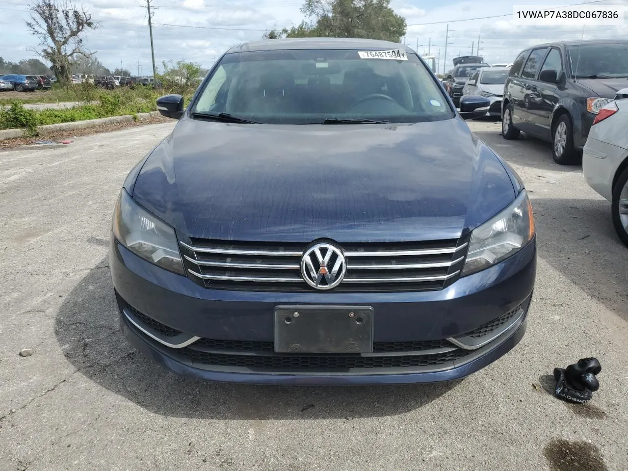 1VWAP7A38DC067836 2013 Volkswagen Passat S