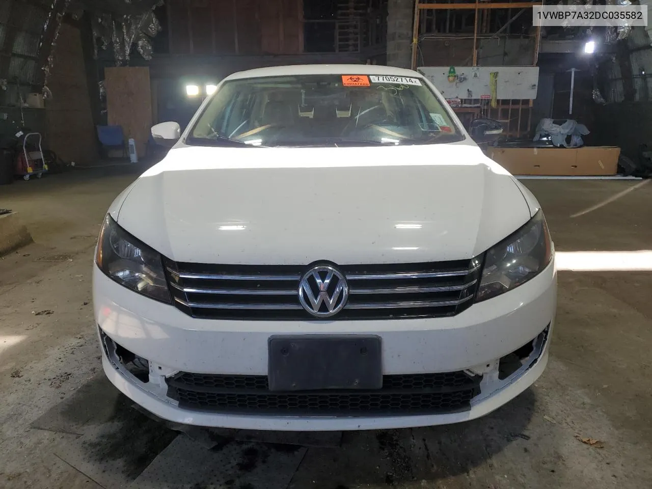 2013 Volkswagen Passat Se VIN: 1VWBP7A32DC035582 Lot: 77052714