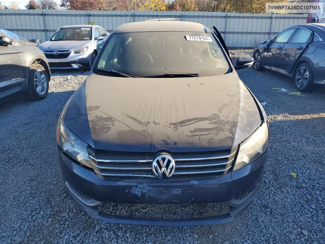 2013 Volkswagen Passat Se VIN: 1VWBP7A38DC107501 Lot: 77213104