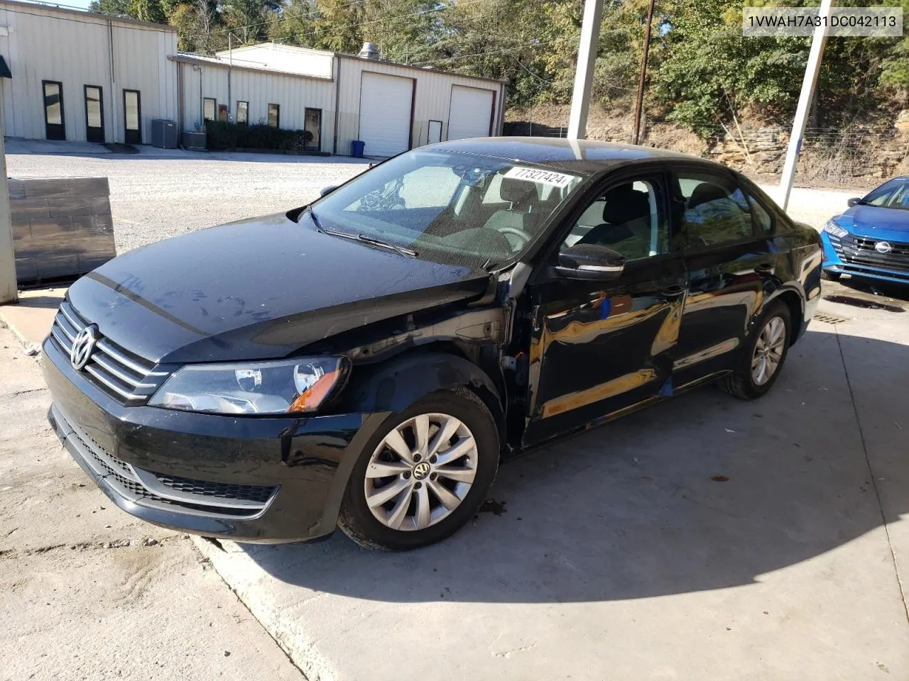 2013 Volkswagen Passat S VIN: 1VWAH7A31DC042113 Lot: 77327424