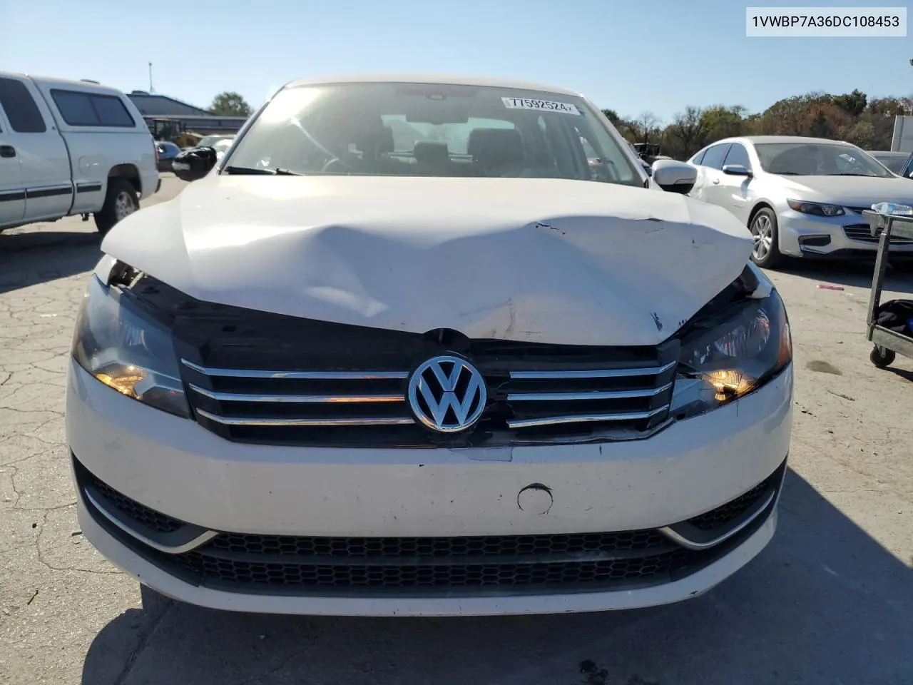 2013 Volkswagen Passat Se VIN: 1VWBP7A36DC108453 Lot: 77592524