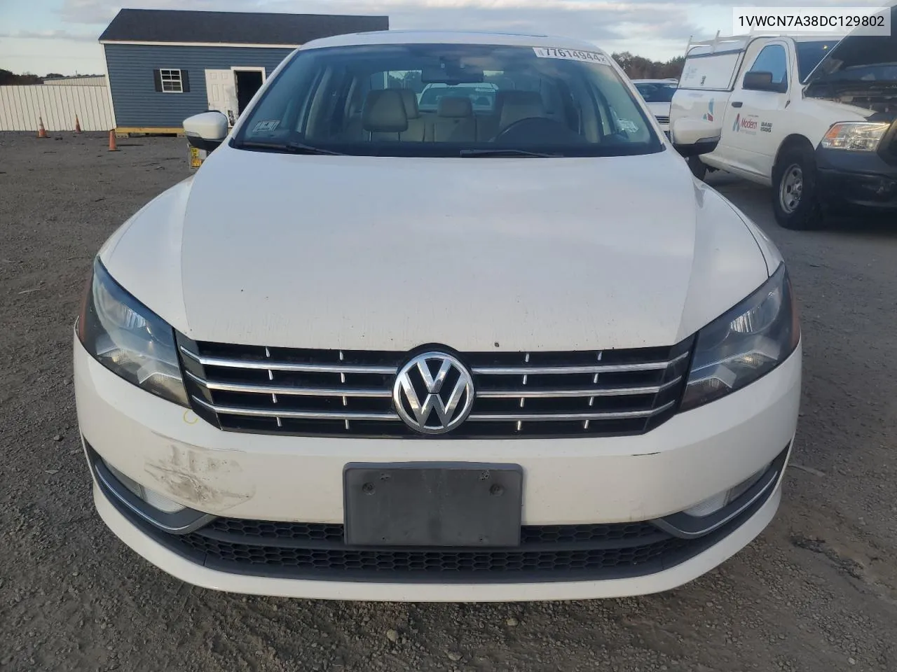 2013 Volkswagen Passat Sel VIN: 1VWCN7A38DC129802 Lot: 77614944