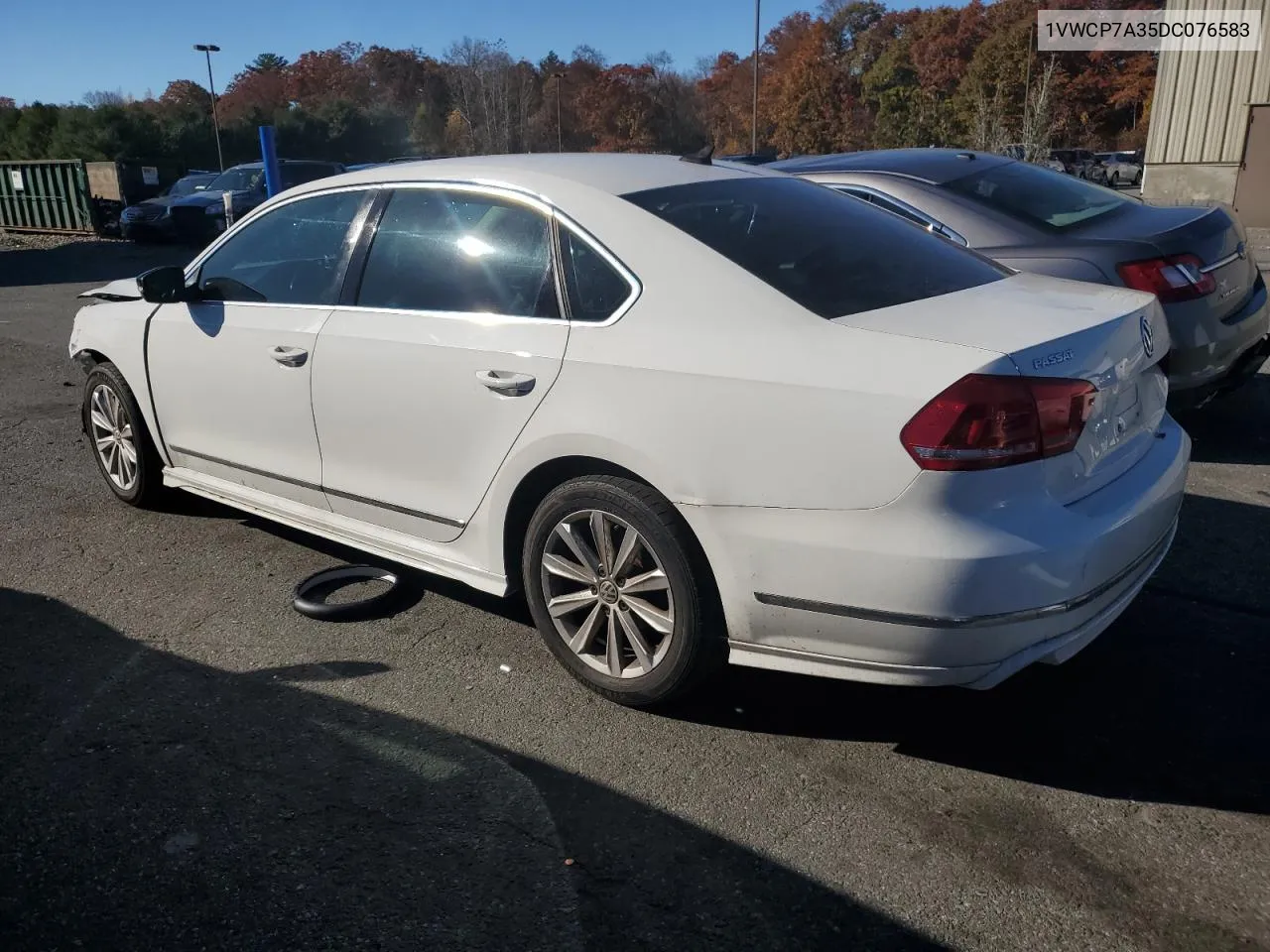 2013 Volkswagen Passat Sel VIN: 1VWCP7A35DC076583 Lot: 77799454