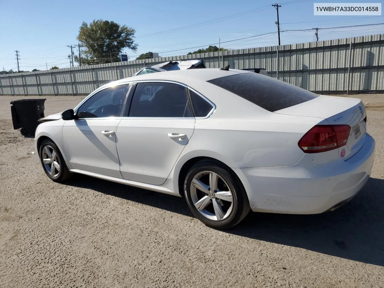 2013 Volkswagen Passat Se VIN: 1VWBH7A33DC014558 Lot: 77828344