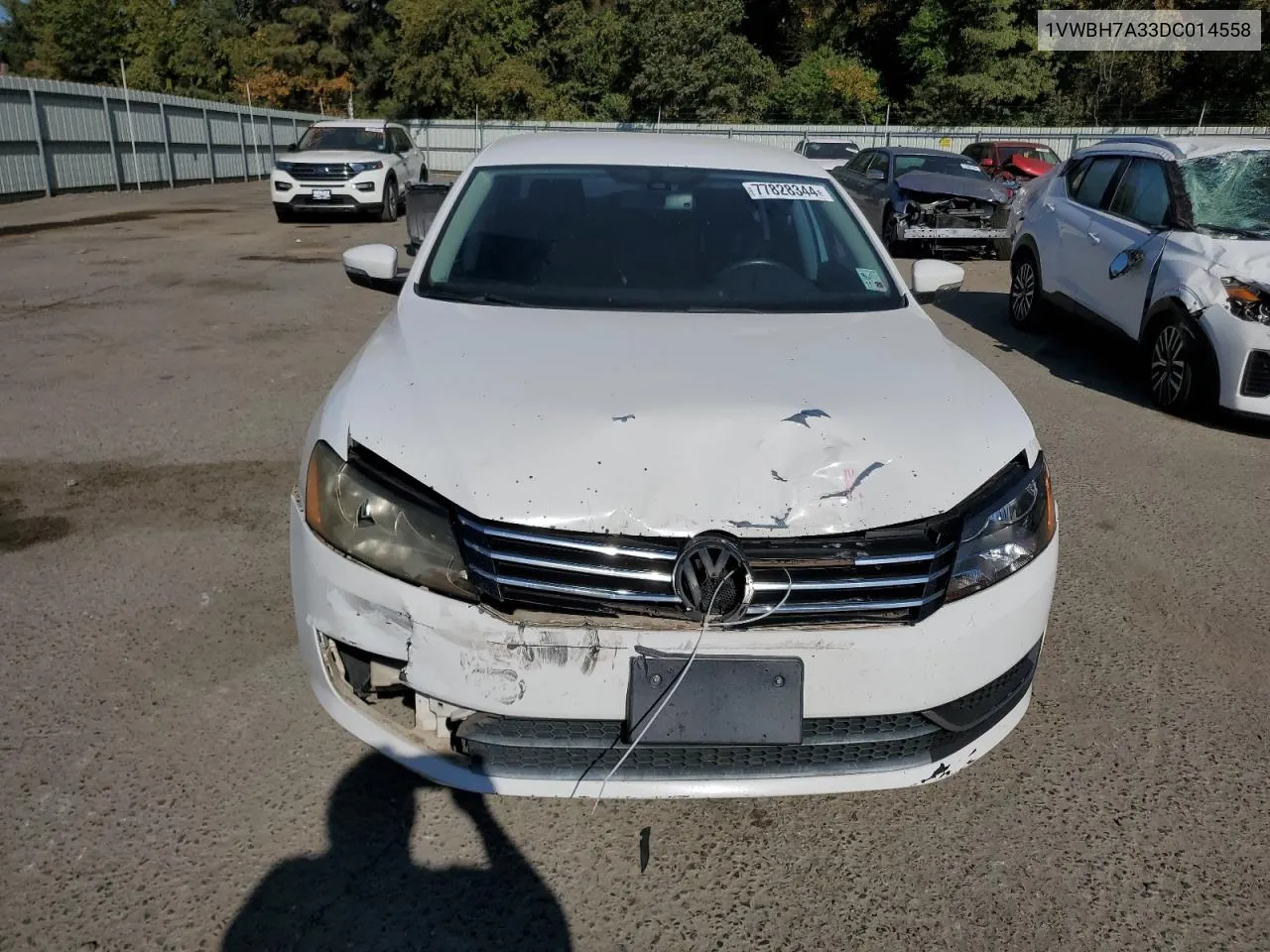 2013 Volkswagen Passat Se VIN: 1VWBH7A33DC014558 Lot: 77828344