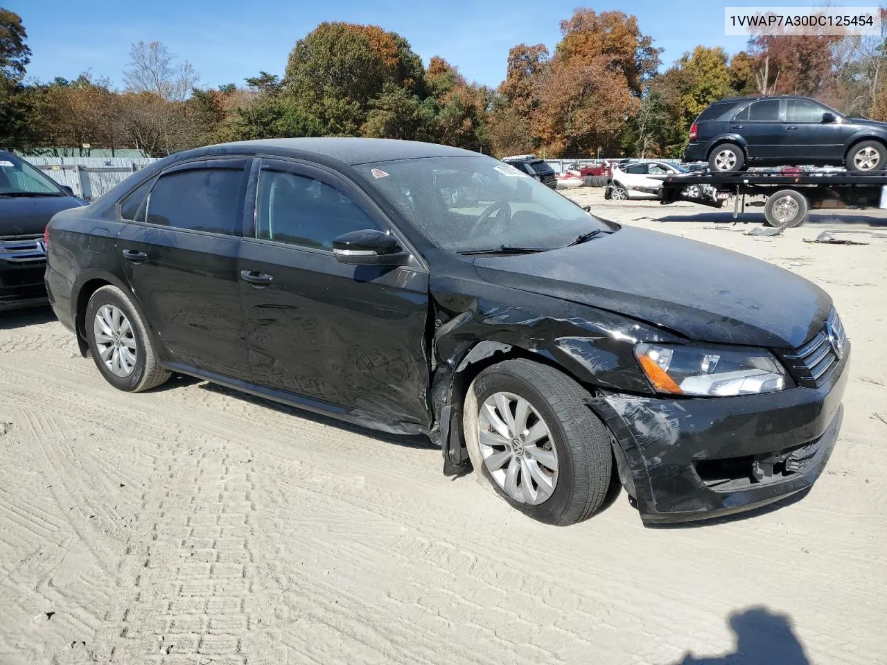 2013 Volkswagen Passat S VIN: 1VWAP7A30DC125454 Lot: 78007524