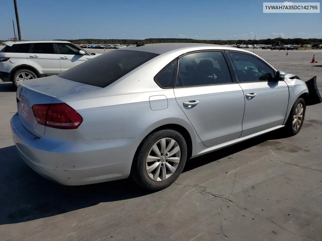 2013 Volkswagen Passat S VIN: 1VWAH7A35DC142795 Lot: 78061184