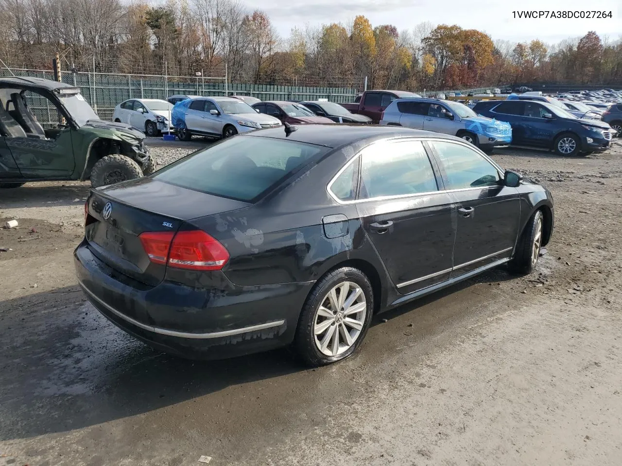 2013 Volkswagen Passat Sel VIN: 1VWCP7A38DC027264 Lot: 78146124