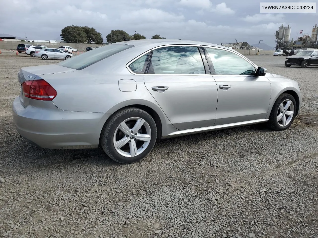 2013 Volkswagen Passat Se VIN: 1VWBN7A38DC043224 Lot: 78197374