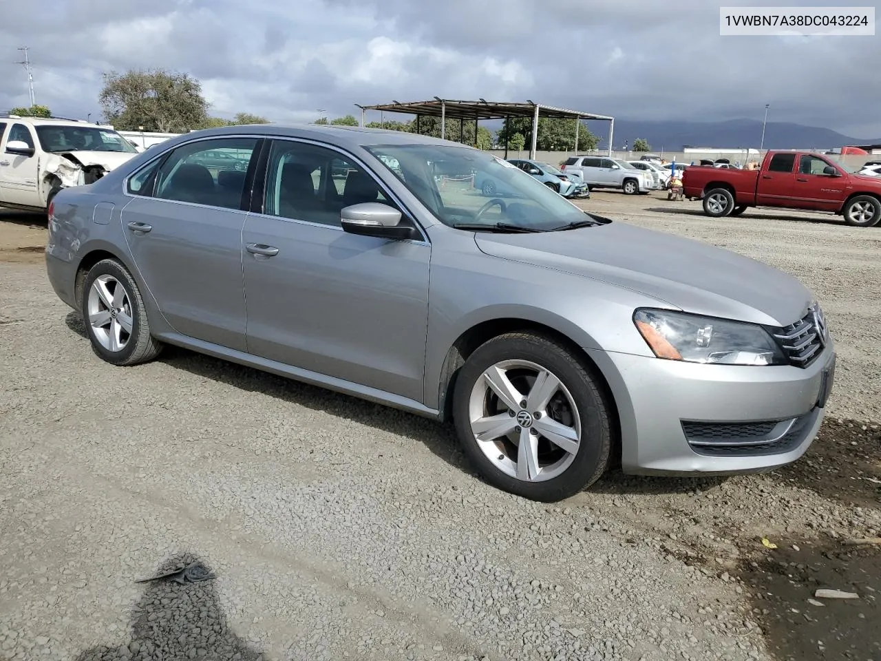 2013 Volkswagen Passat Se VIN: 1VWBN7A38DC043224 Lot: 78197374