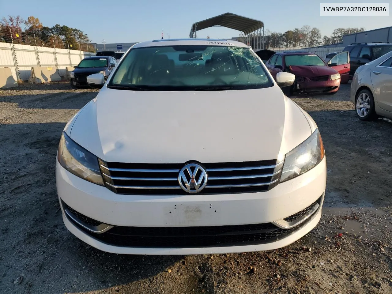 2013 Volkswagen Passat Se VIN: 1VWBP7A32DC128036 Lot: 78440624