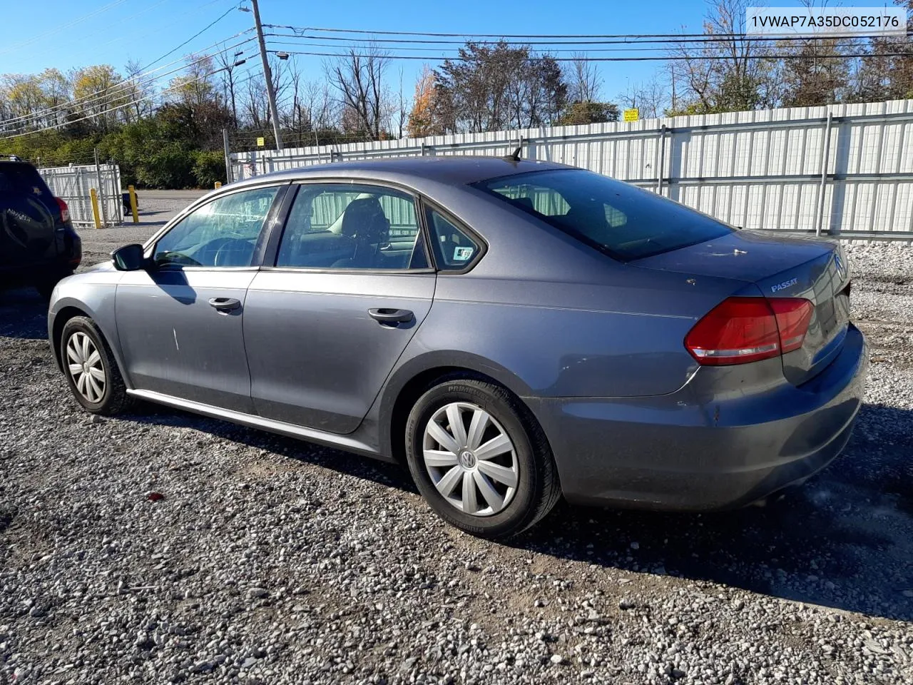 2013 Volkswagen Passat S VIN: 1VWAP7A35DC052176 Lot: 78580444