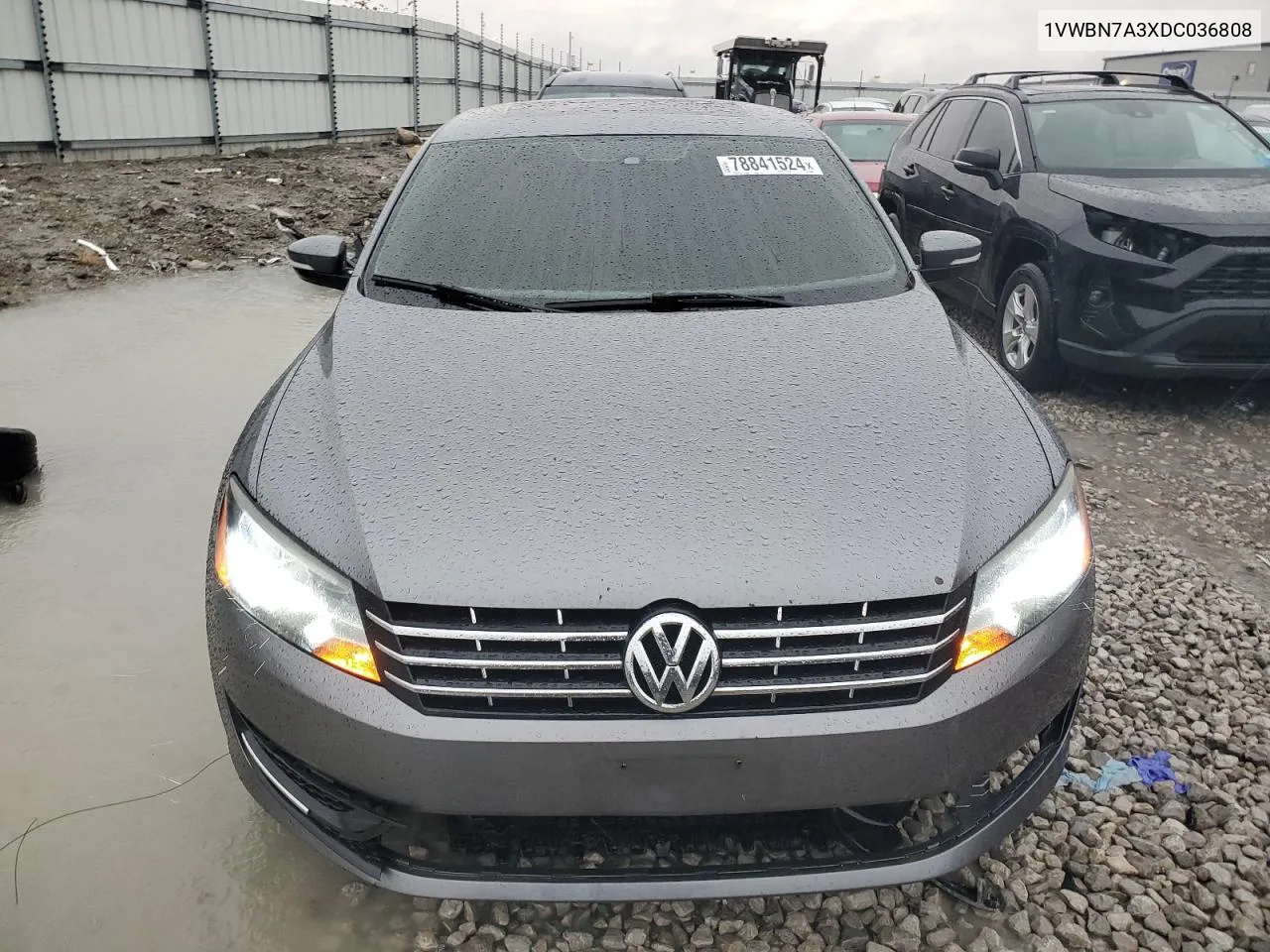 2013 Volkswagen Passat Se VIN: 1VWBN7A3XDC036808 Lot: 78841524