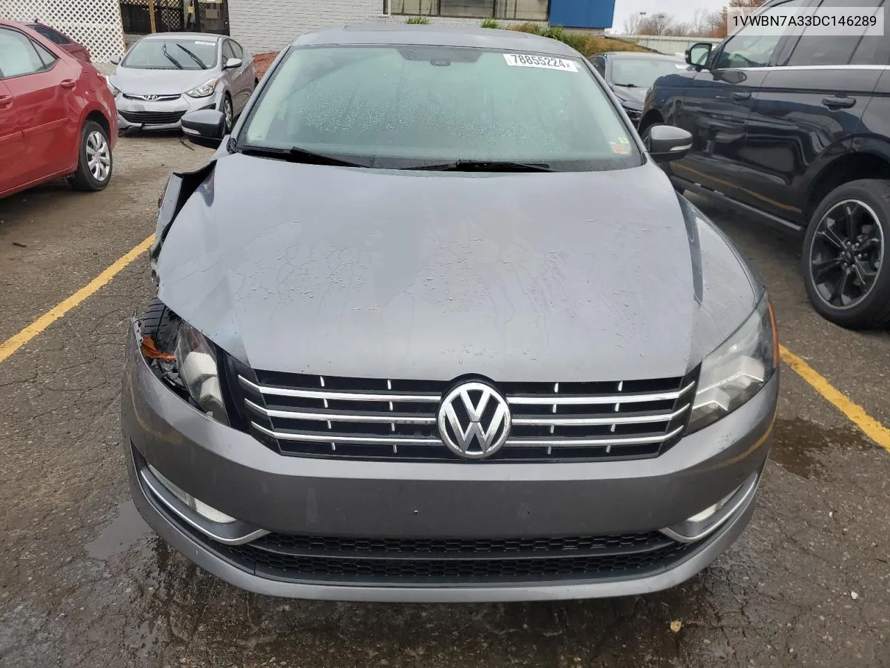 2013 Volkswagen Passat Se VIN: 1VWBN7A33DC146289 Lot: 78855224