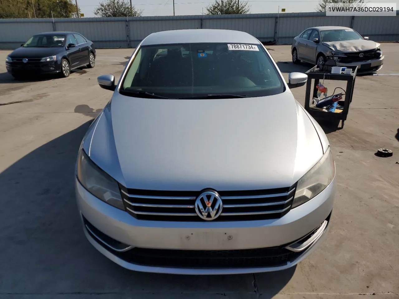 2013 Volkswagen Passat S VIN: 1VWAH7A36DC029194 Lot: 78871734