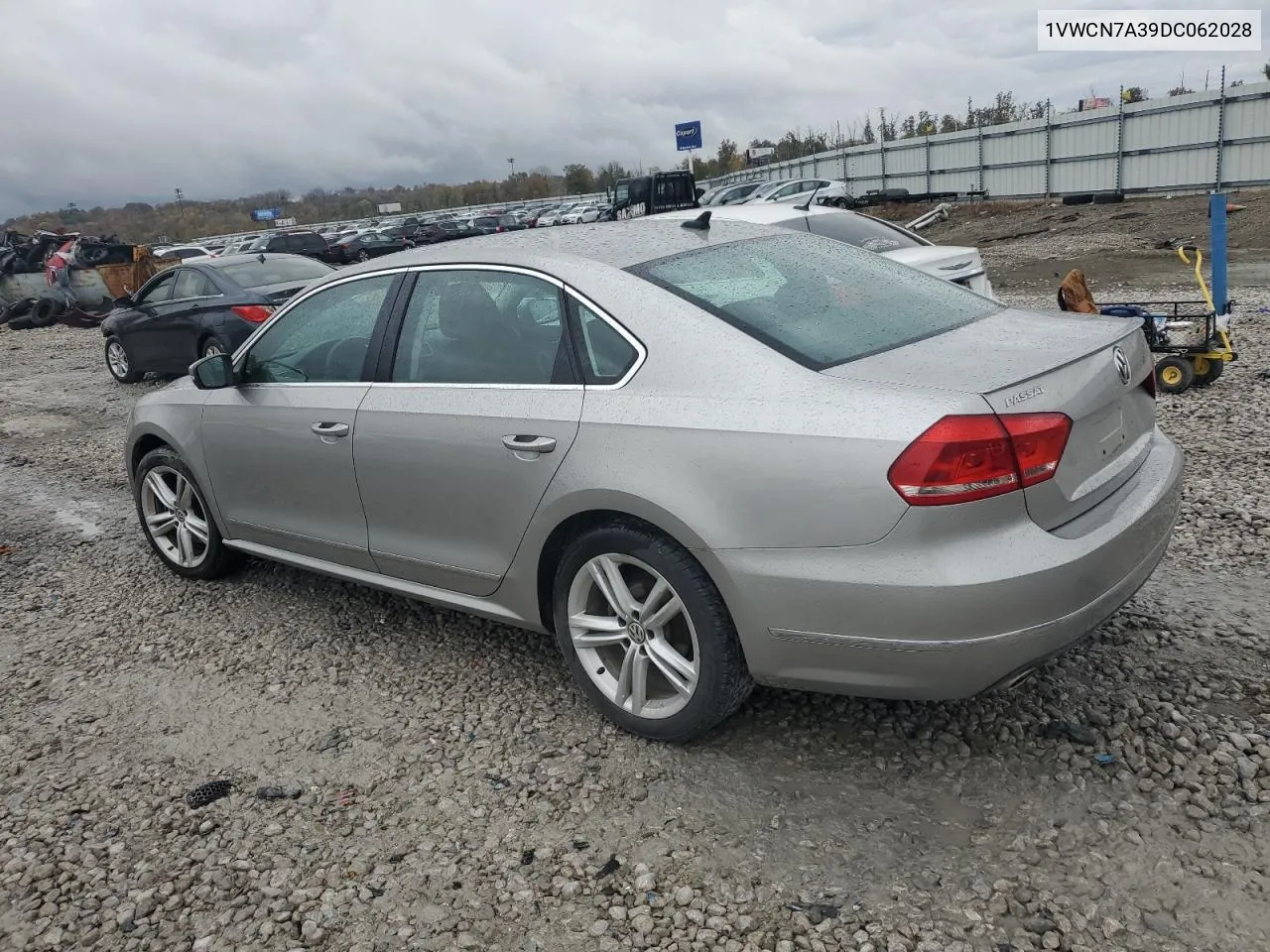 2013 Volkswagen Passat Sel VIN: 1VWCN7A39DC062028 Lot: 78889214