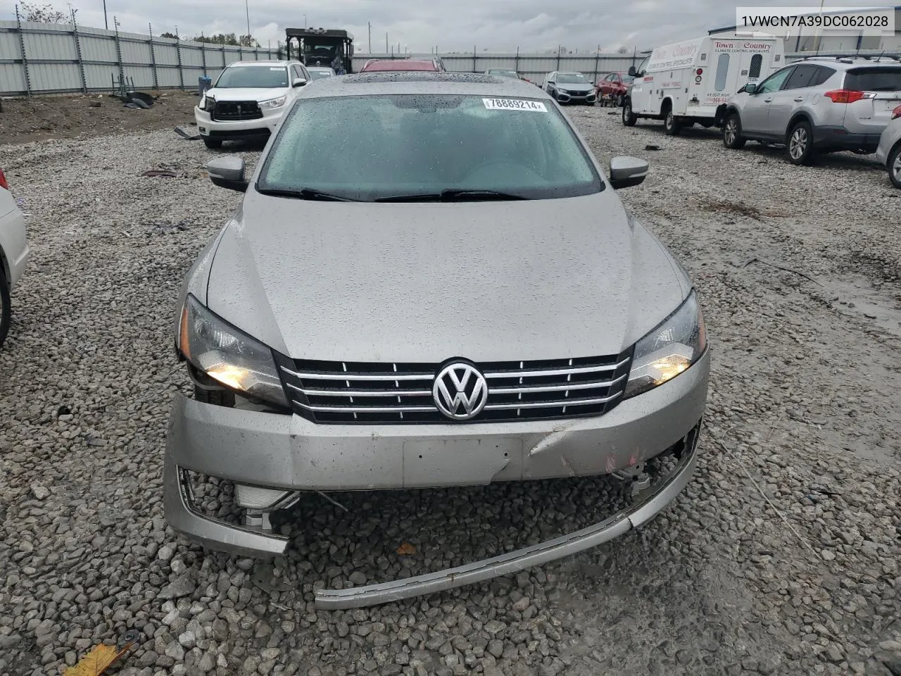 2013 Volkswagen Passat Sel VIN: 1VWCN7A39DC062028 Lot: 78889214