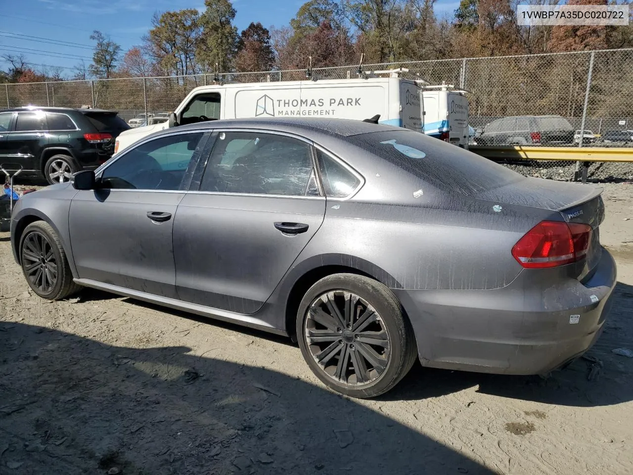 2013 Volkswagen Passat Se VIN: 1VWBP7A35DC020722 Lot: 79058314