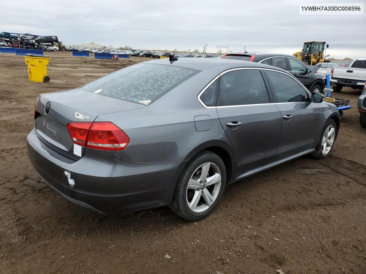 2013 Volkswagen Passat Se VIN: 1VWBH7A33DC008596 Lot: 79087664