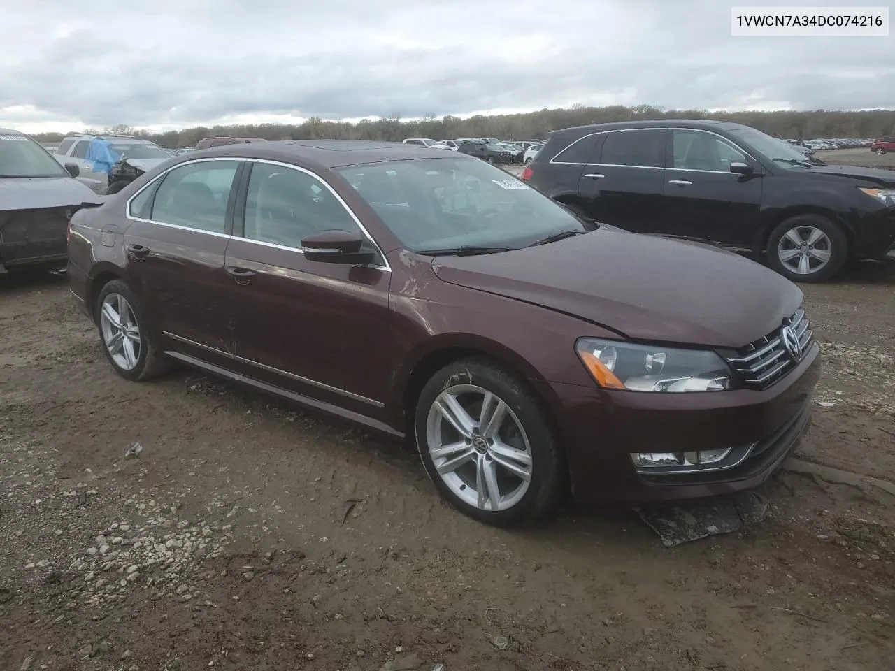 2013 Volkswagen Passat Sel VIN: 1VWCN7A34DC074216 Lot: 79541024