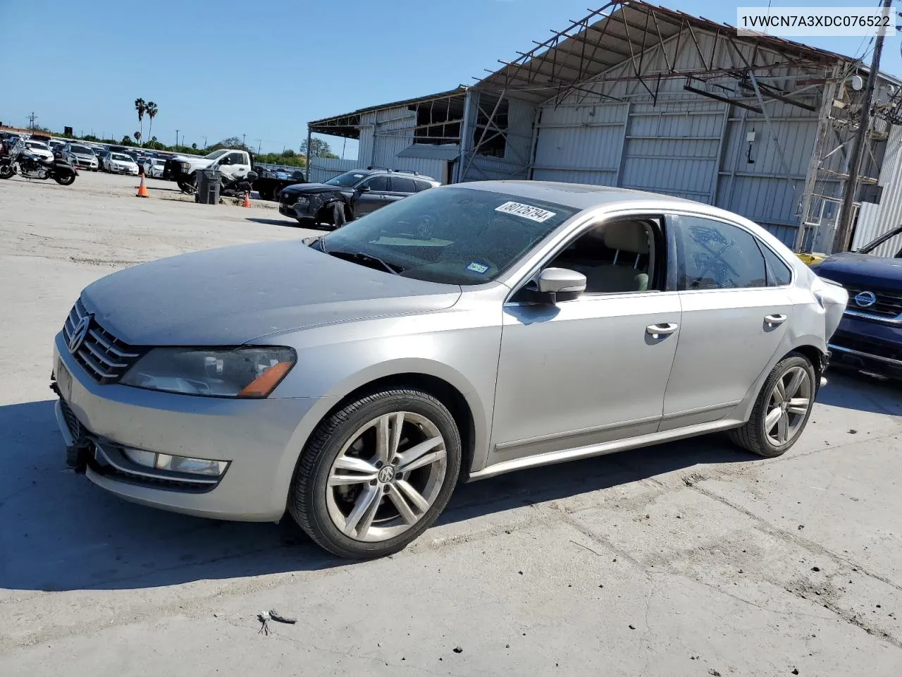 2013 Volkswagen Passat Sel VIN: 1VWCN7A3XDC076522 Lot: 80126794