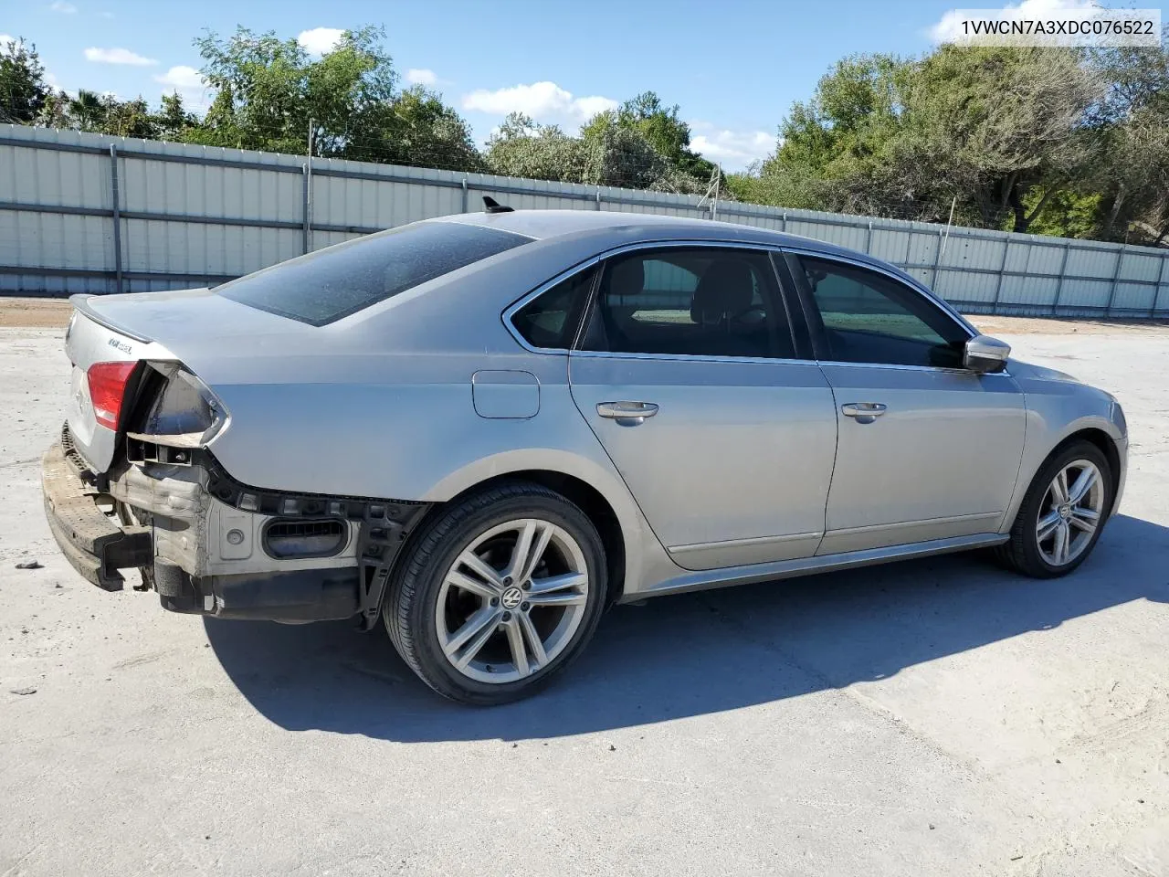 2013 Volkswagen Passat Sel VIN: 1VWCN7A3XDC076522 Lot: 80126794