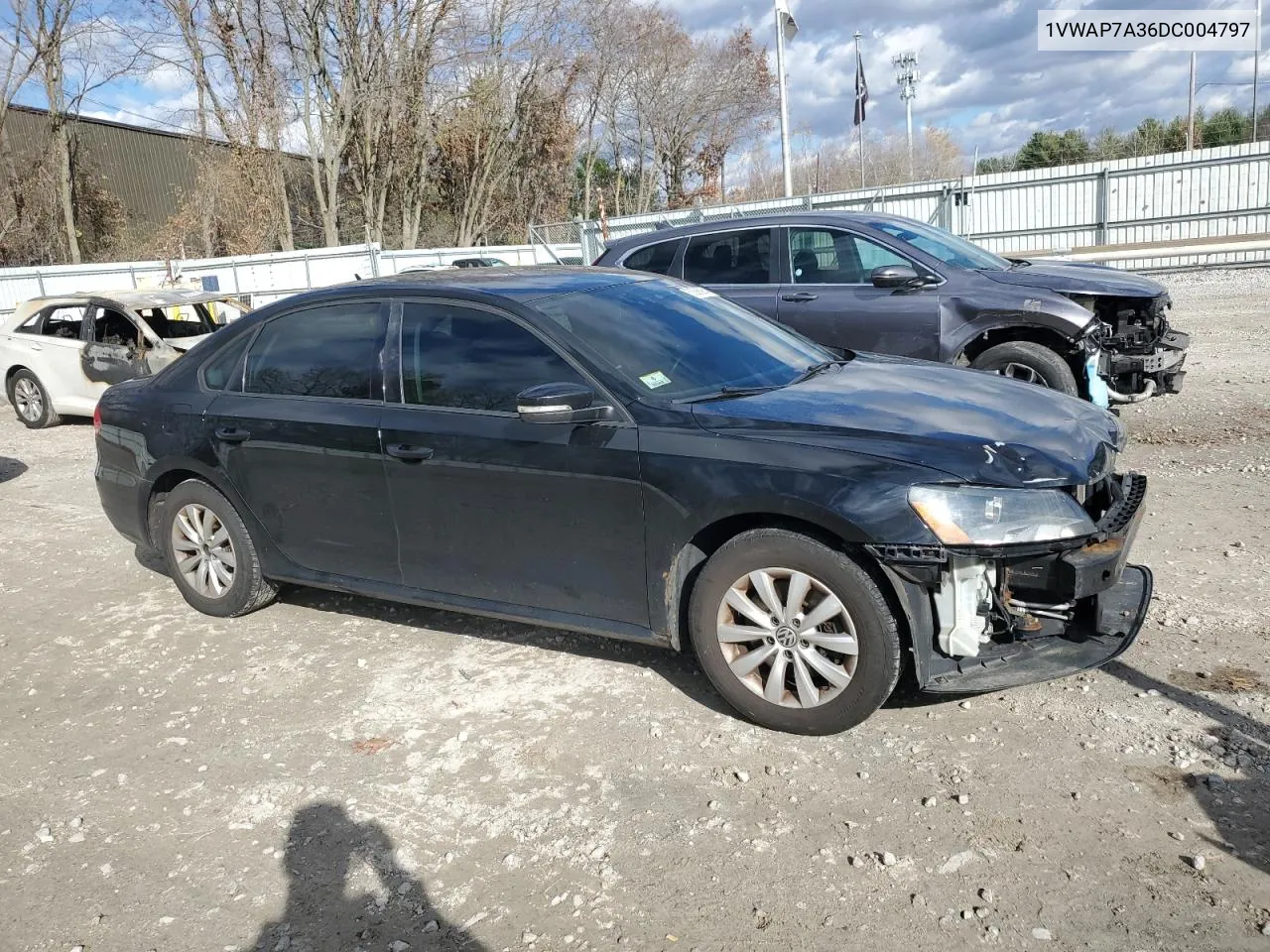 2013 Volkswagen Passat S VIN: 1VWAP7A36DC004797 Lot: 80368964