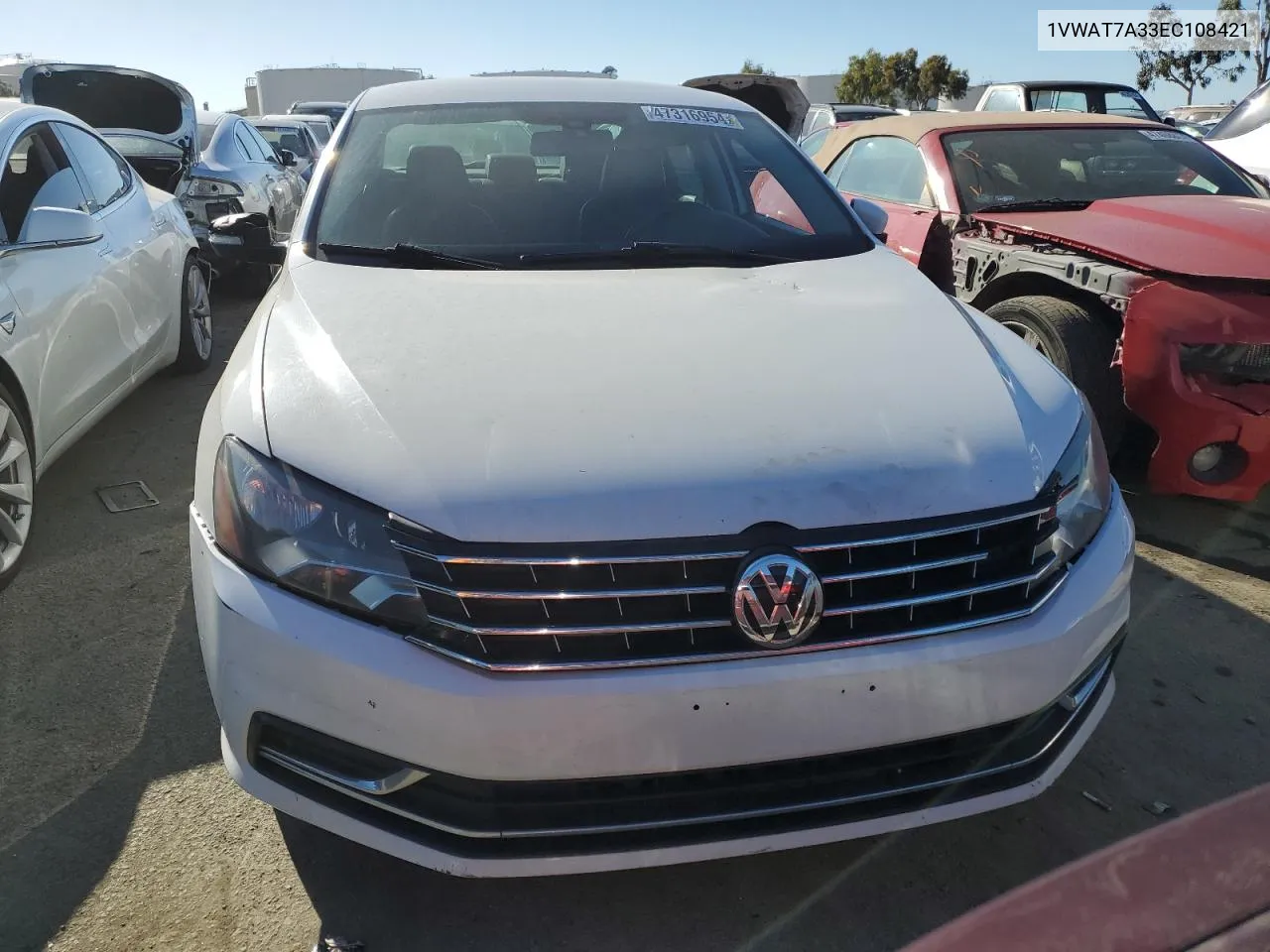 2014 Volkswagen Passat S VIN: 1VWAT7A33EC108421 Lot: 47316954