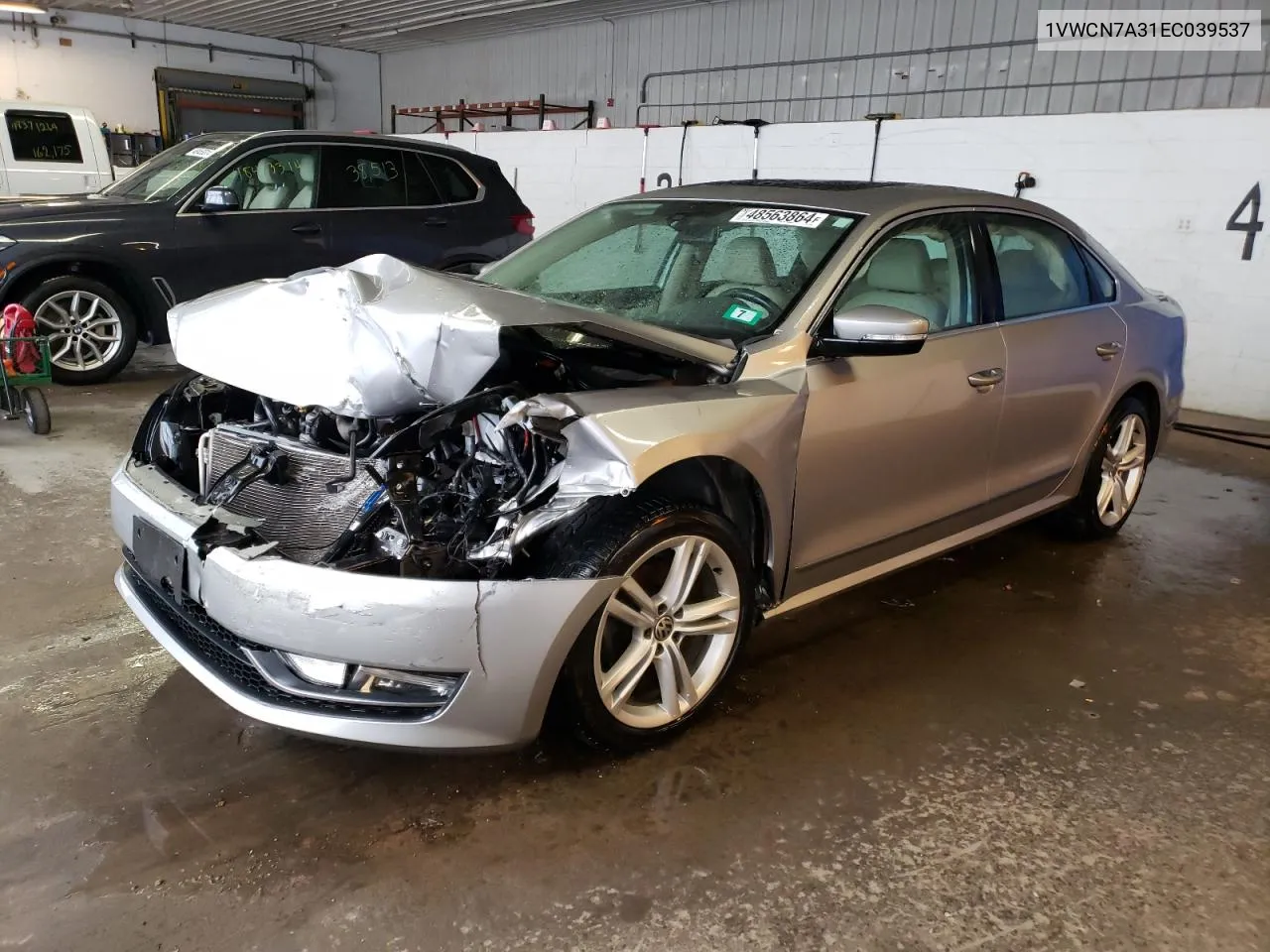 2014 Volkswagen Passat Sel VIN: 1VWCN7A31EC039537 Lot: 48563864