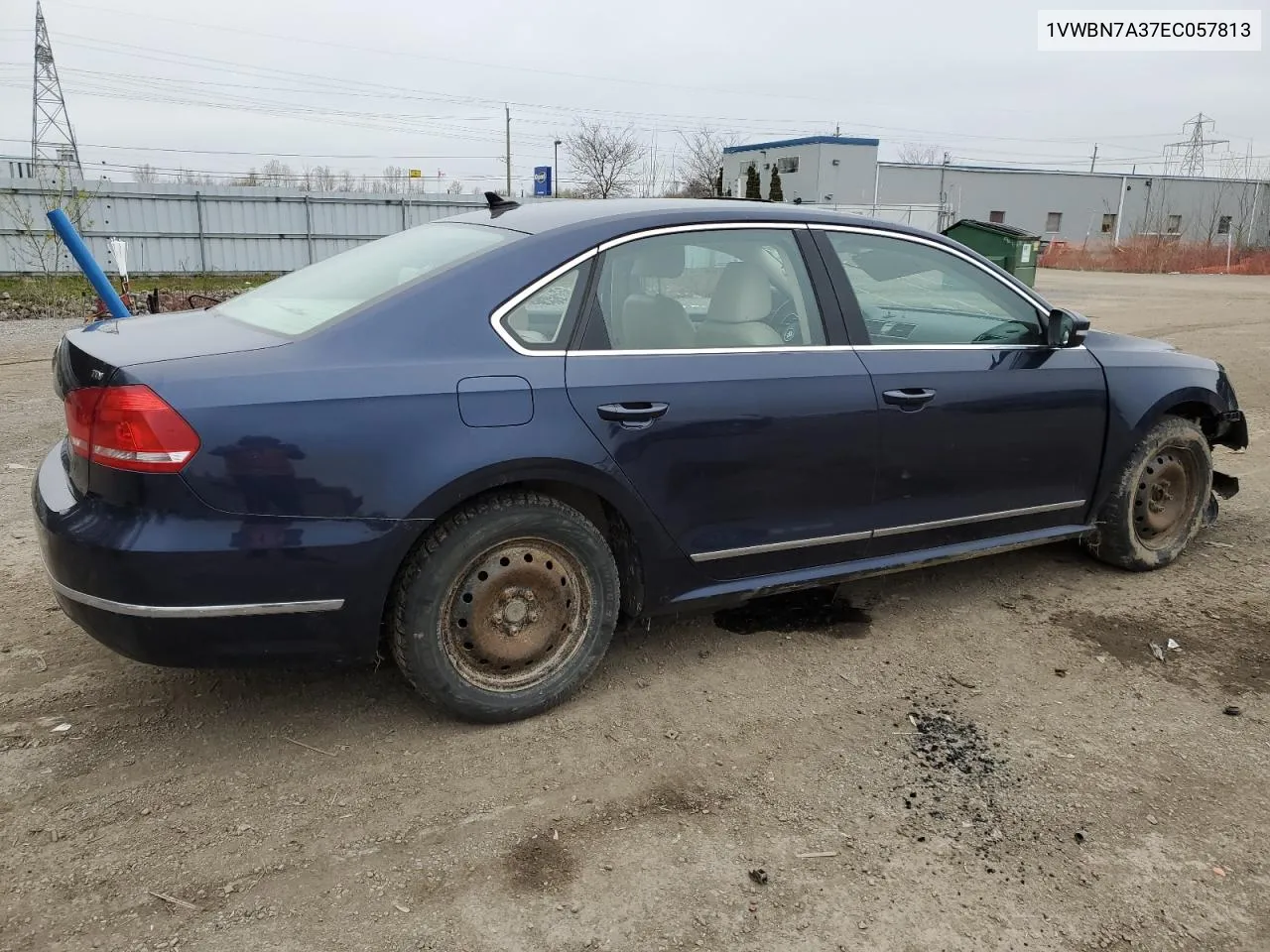 2014 Volkswagen Passat Se VIN: 1VWBN7A37EC057813 Lot: 51911574