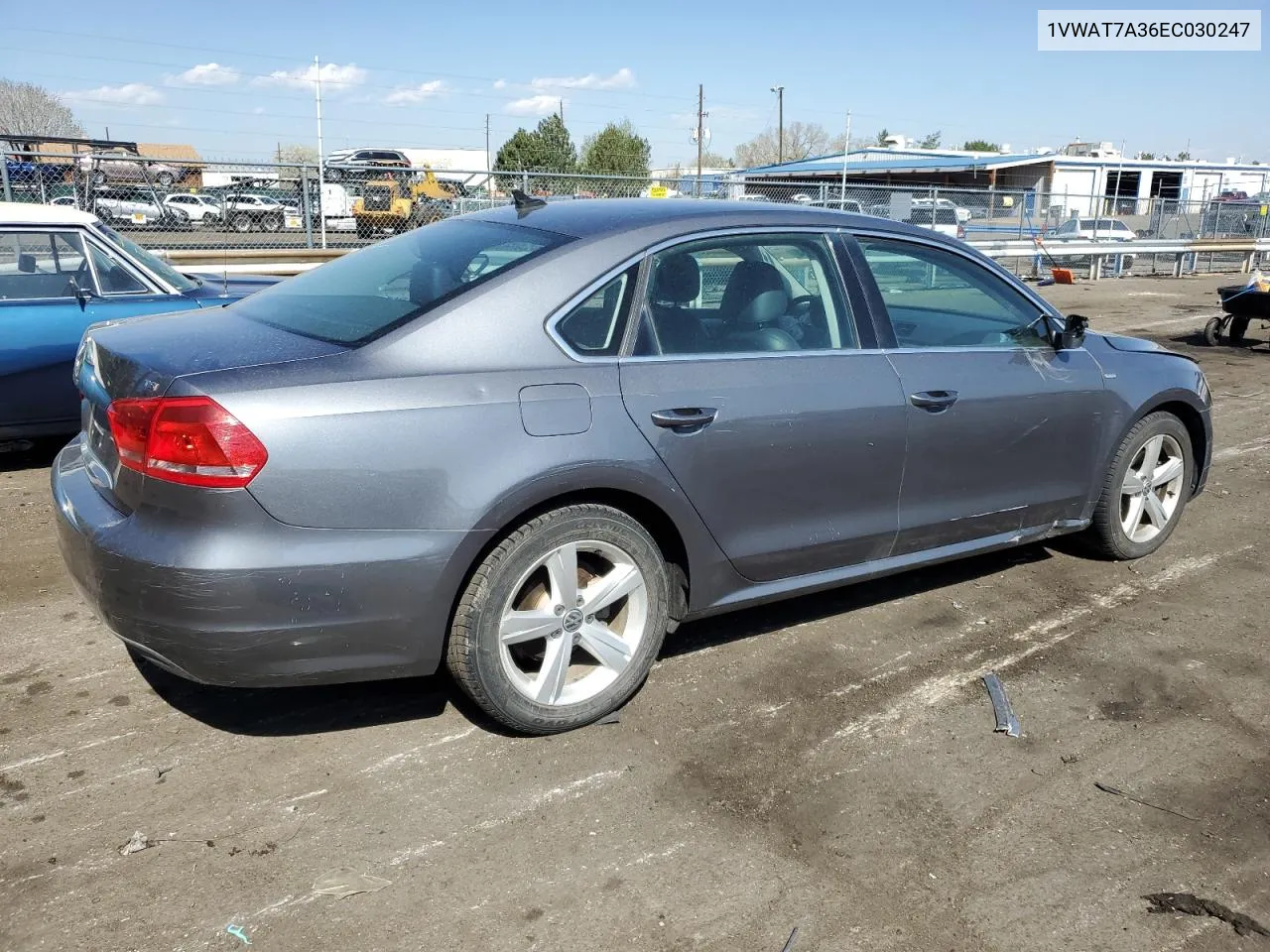 1VWAT7A36EC030247 2014 Volkswagen Passat S