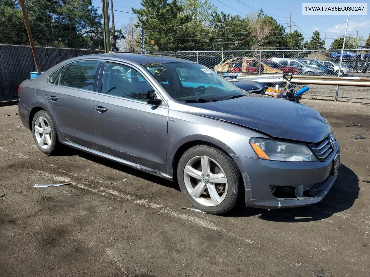 2014 Volkswagen Passat S VIN: 1VWAT7A36EC030247 Lot: 52008064