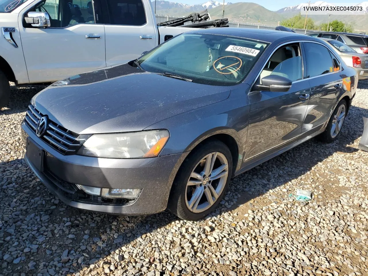 1VWBN7A3XEC045073 2014 Volkswagen Passat Se