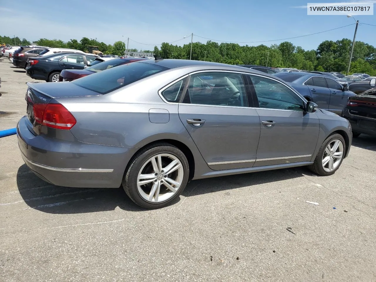 2014 Volkswagen Passat Sel VIN: 1VWCN7A38EC107817 Lot: 57243004