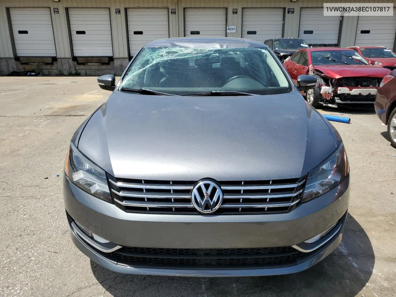 2014 Volkswagen Passat Sel VIN: 1VWCN7A38EC107817 Lot: 57243004