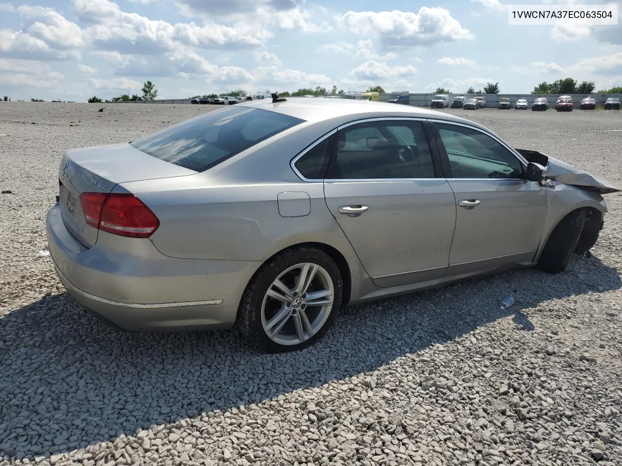 2014 Volkswagen Passat Sel VIN: 1VWCN7A37EC063504 Lot: 59256414