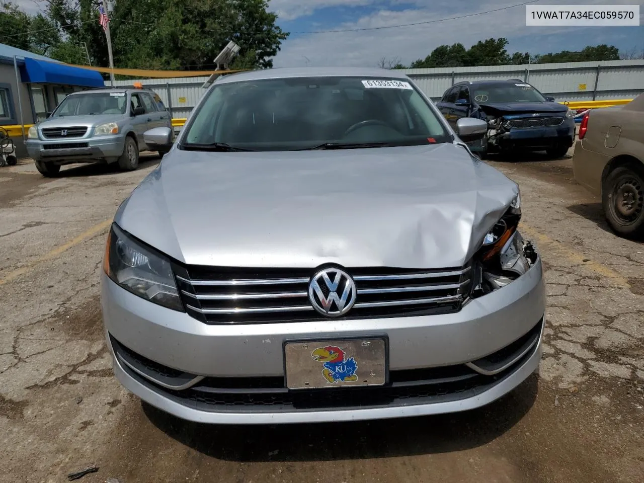 2014 Volkswagen Passat S VIN: 1VWAT7A34EC059570 Lot: 61353134