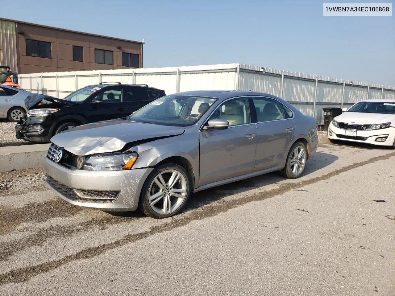 2014 Volkswagen Passat Se VIN: 1VWBN7A34EC106868 Lot: 62712484